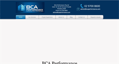 Desktop Screenshot of bcaperformance.com